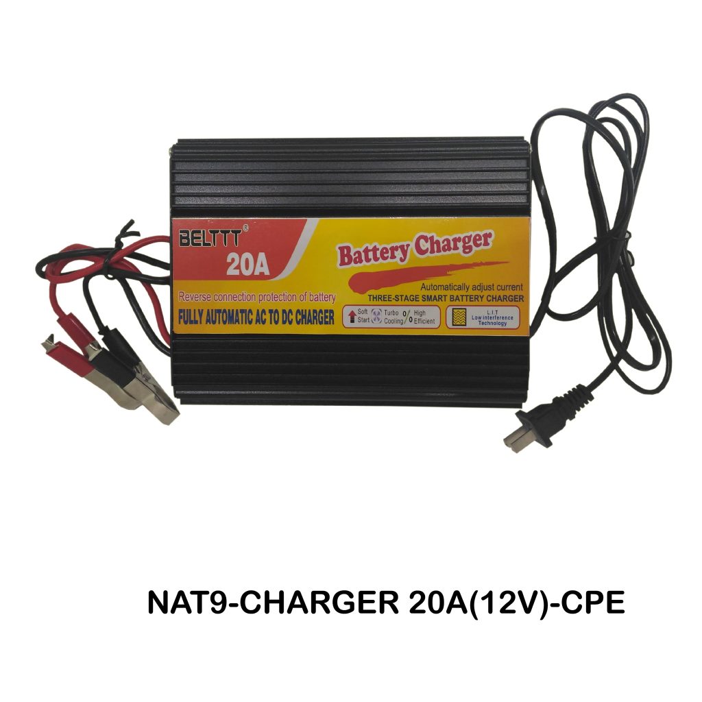 AC TO DC BATTERY CHARGER 20A 12V NATTO ABS